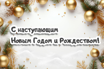 С наступающим Новым Годом и Рождеством!